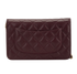 Crystal CC Wallet On Chain, &pound;2,600, Handbags, Burgundy, Caviar, Back view